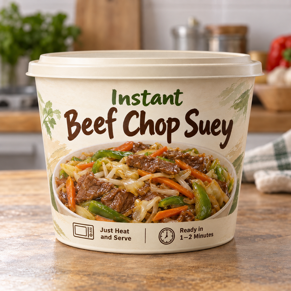 Instant Beef Chop Suey (Just Heat and Serve)