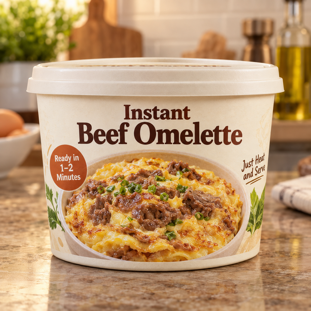 Instant Beef Omelette (Just Heat and Serve)
