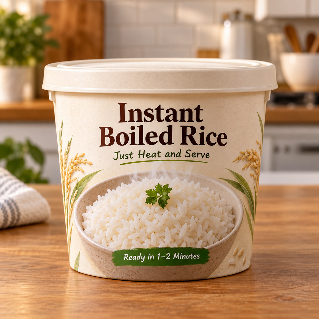 Instant Boiled Rice (Just Heat and Serve)