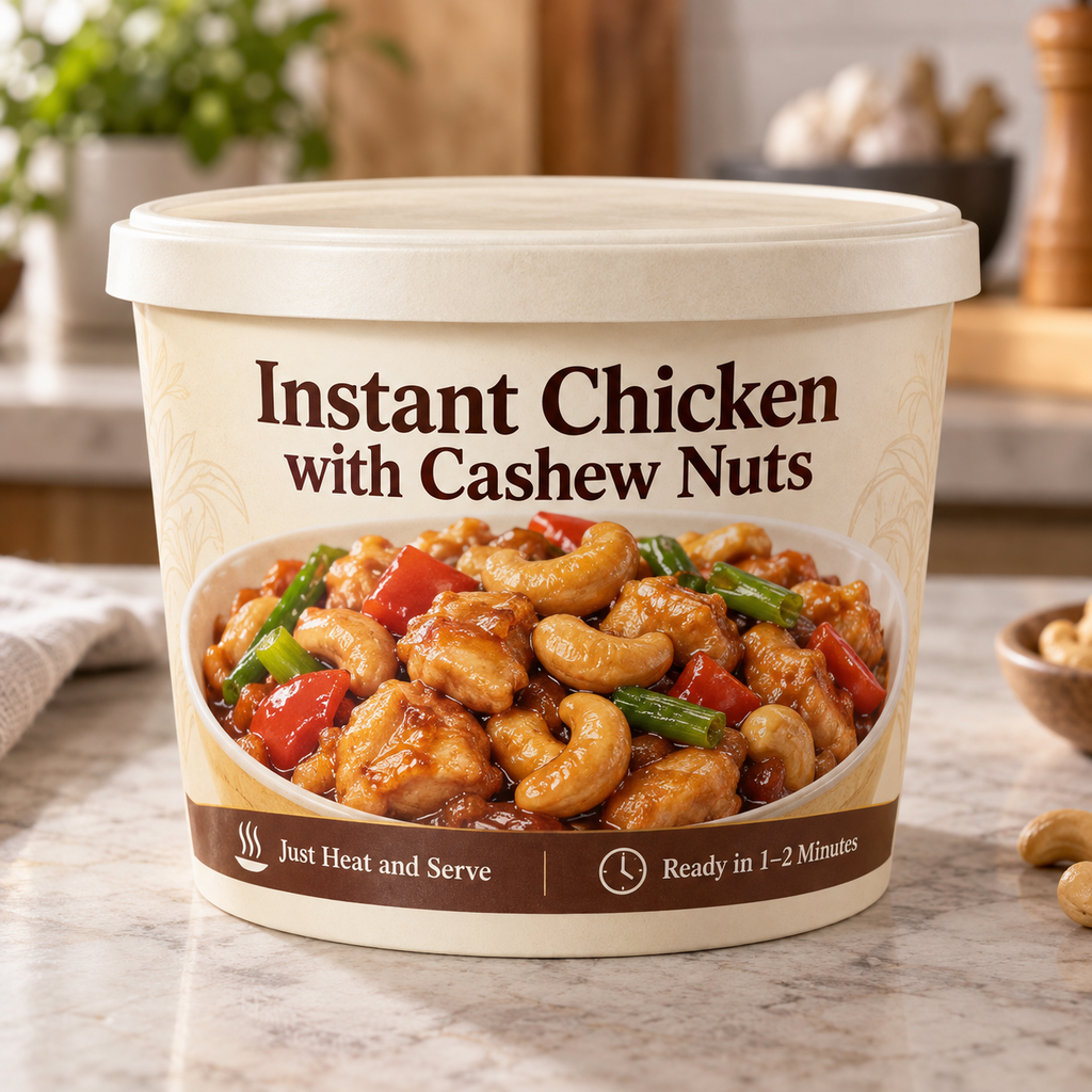 Instant Chicken with Cashew Nuts (Just Heat and Serve)