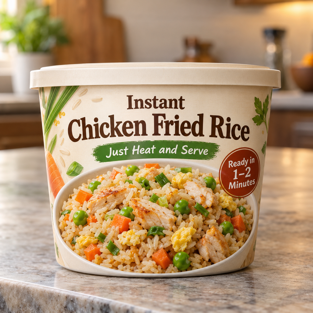 Instant Chicken Fried Rice (Just Heat and Serve)