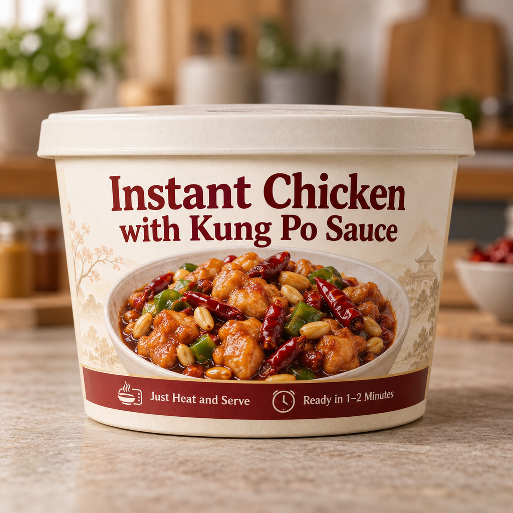 Instant Chicken with Kung Po Sauce (Just Heat and Serve)