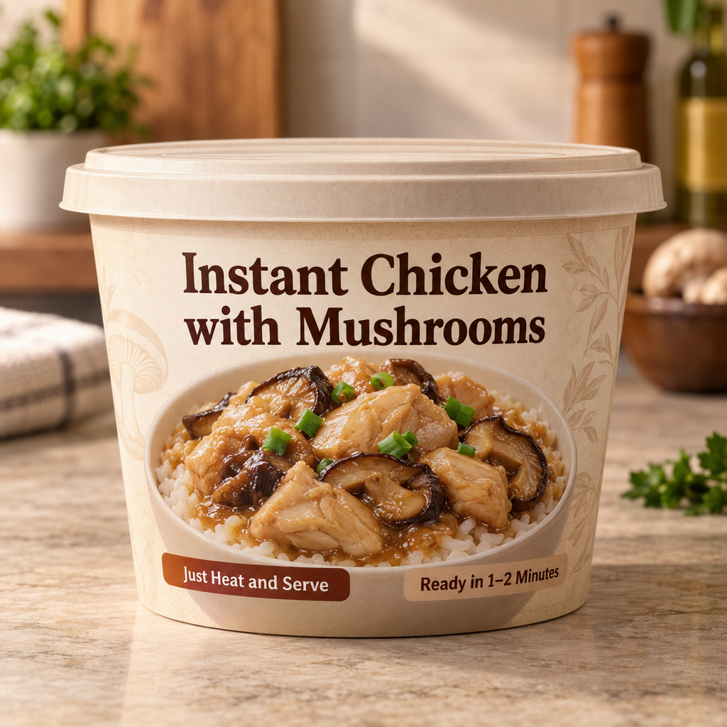 Instant Chicken with Mushrooms (Just Heat and Serve)