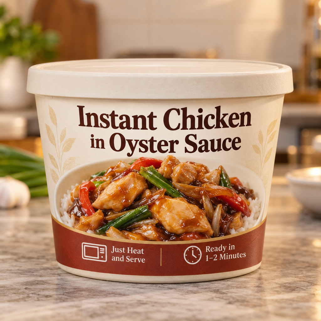 Instant Chicken in Oyster Sauce (Just Heat and Serve)