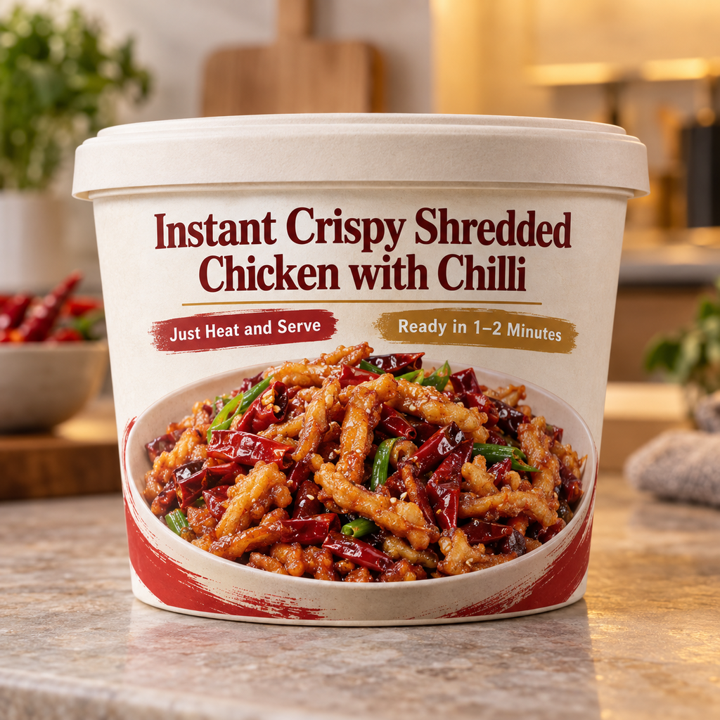 Instant Crispy Shredded Chicken with Chilli (Just Heat and Serve)