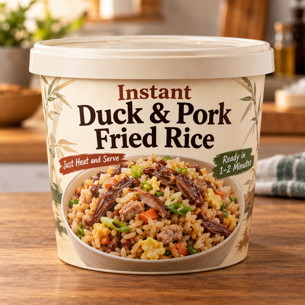Instant Duck & Pork Fried Rice (Just Heat and Serve)