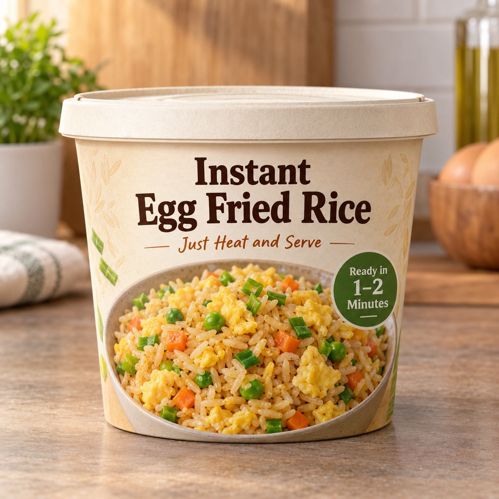 Instant Egg Fried Rice (Just Heat and Serve)