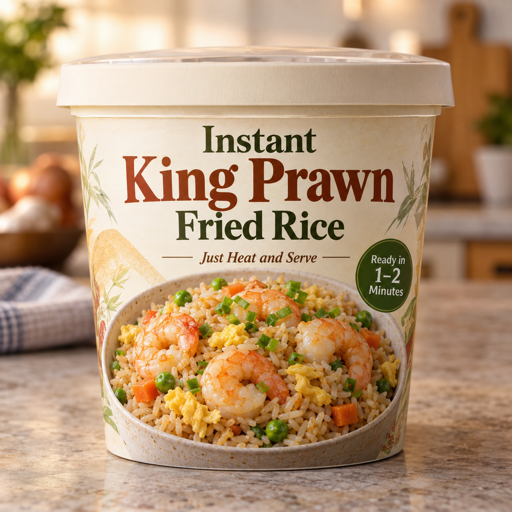 Instant King Prawn Fried Rice (Just Heat and Serve)