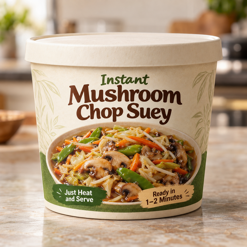 Instant Mushroom Chop Suey (Just Heat and Serve)