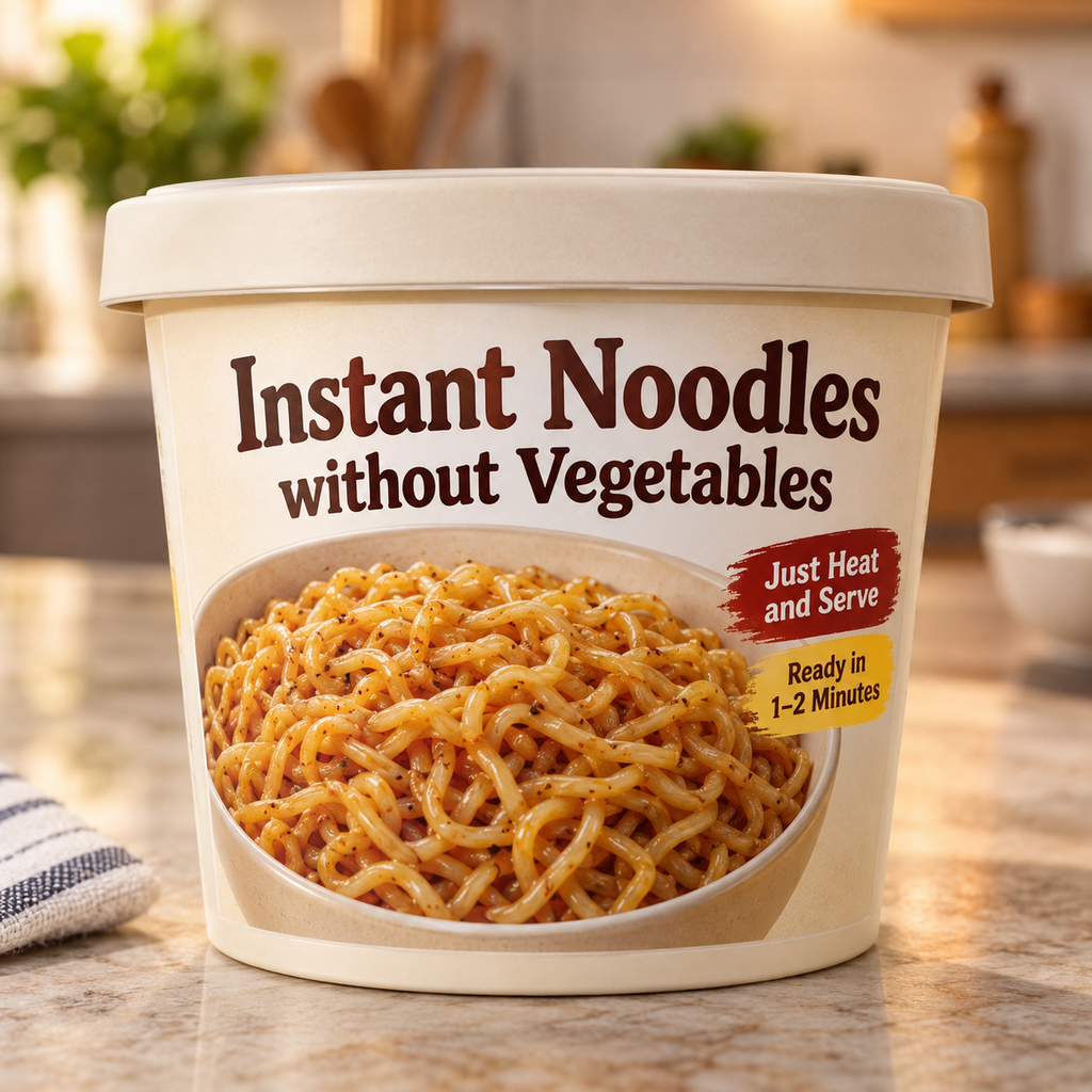 Instant Noodles (without Vegetables) (Just Heat and Serve)