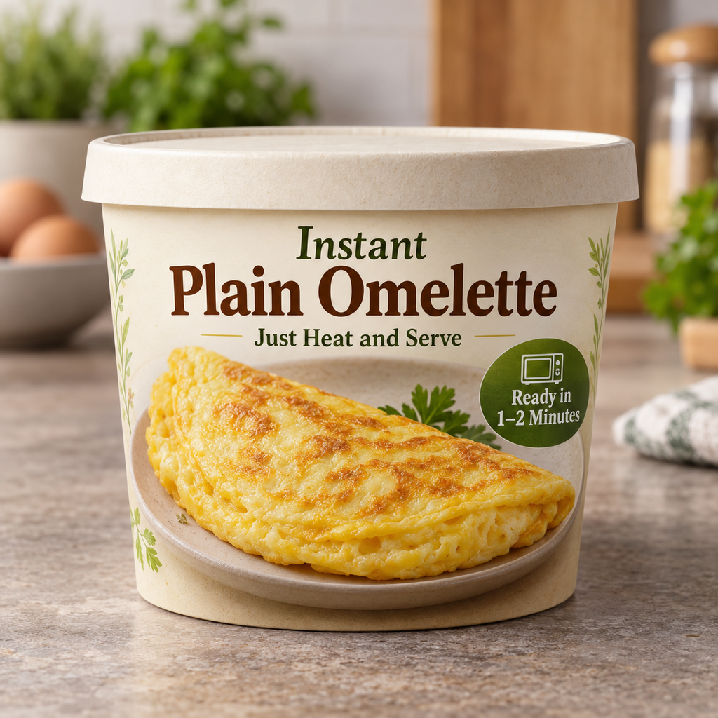 Instant Plain Omelette (Just Heat and Serve)