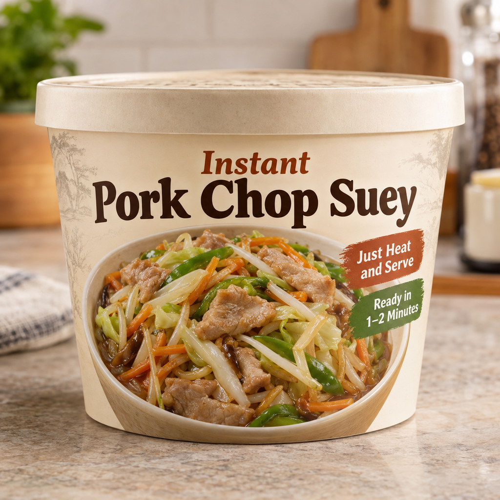 Instant Pork Chop Suey (Just Heat and Serve)
