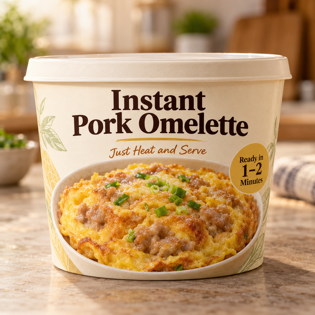 Instant Pork Omelette (Just Heat and Serve)