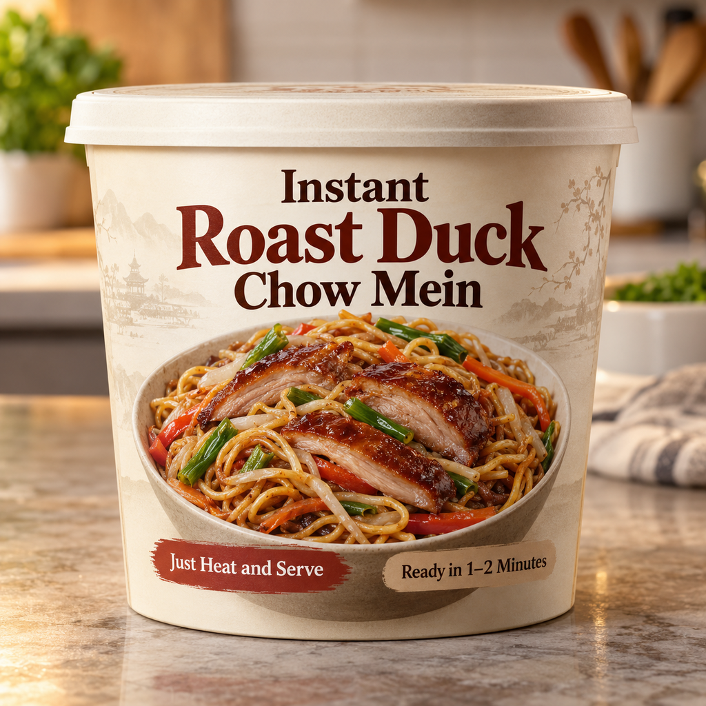 Instant Roast Duck Chow Mein (Just Heat and Serve)
