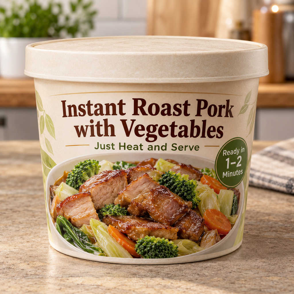 Instant Roast Pork with Vegetables (Just Heat and Serve)