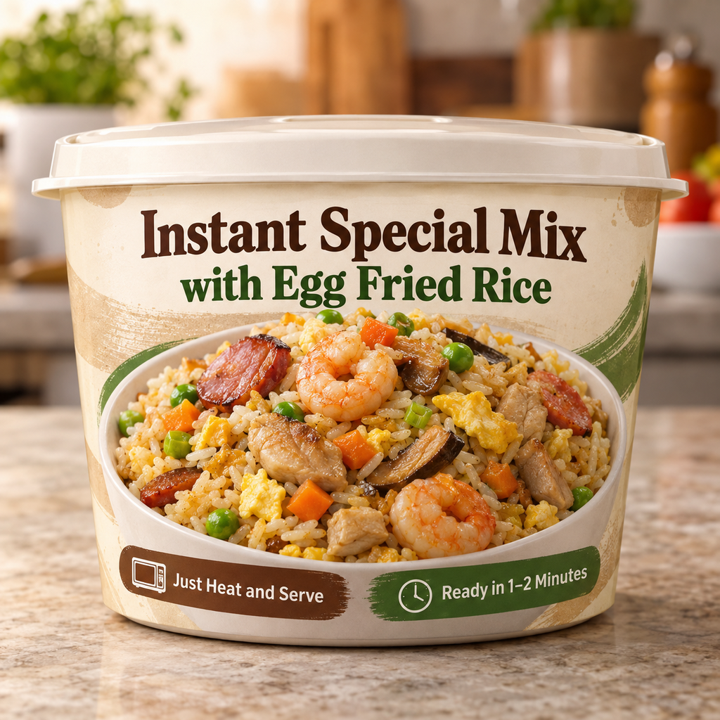 Instant Special Mix with Egg Fried Rice (Just Heat and Serve)