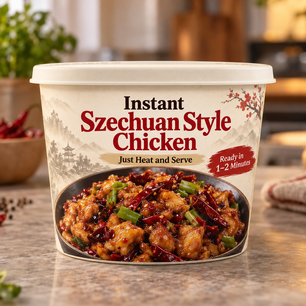 Instant Szechuan Style Chicken (Just Heat and Serve)